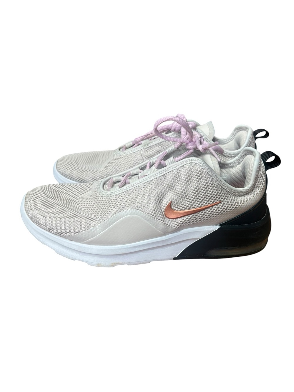 Nike Air Max Motion 2 Sneaker athletic shoes size 10 42 beige black pink